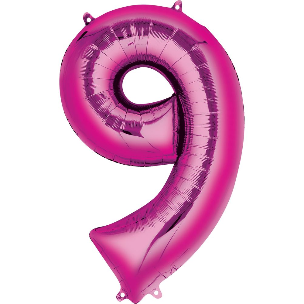 34" NUMBER 9 PINK
