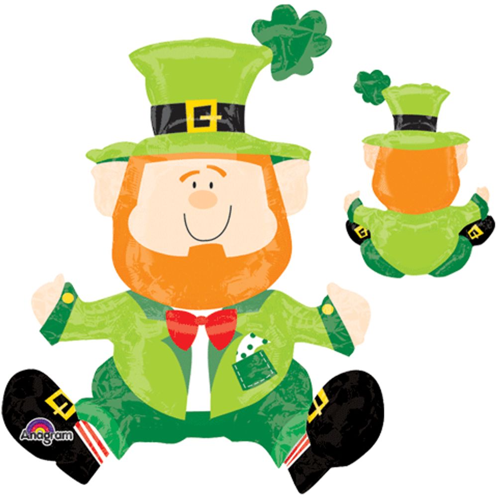 22" Sitting Leprechaun Foil Balloon (1ct)