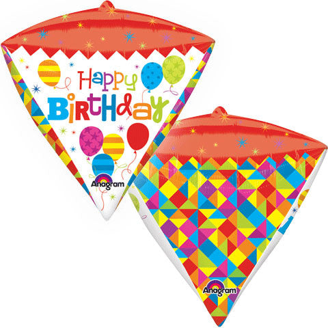 16" Birthday Geometric Diamond