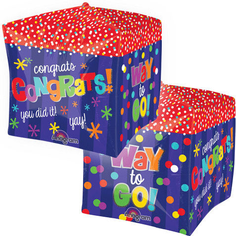 15" Way To Go! Congrats Cube