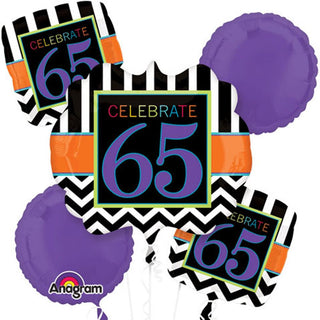 Birthday Celebration 65 Bouquet of Balloons (5pc)