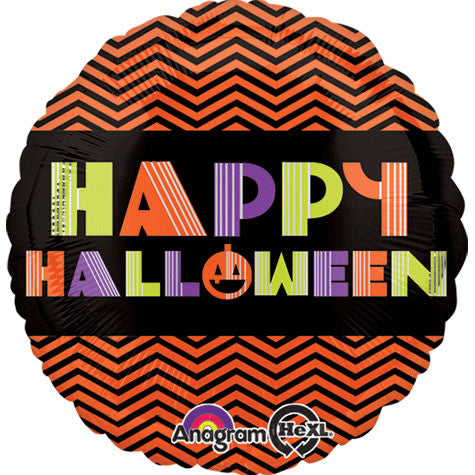 18" Neon Halloween Foil Balloon