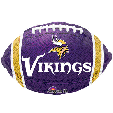 Minnesota Vikings Mylar Football Football Junior Shape Foil Balloon (1ct)d