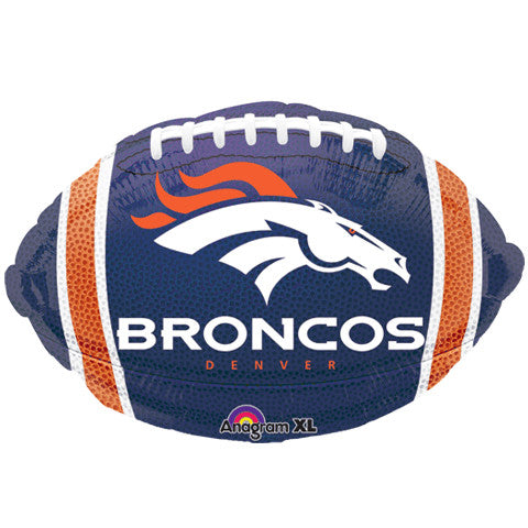 Denver Broncos Football Junior Shape Foil Balloon (1ct)