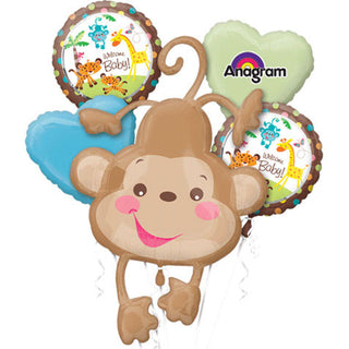 Fisher Price Baby Monkey Bouquet of Balloons (5pc)