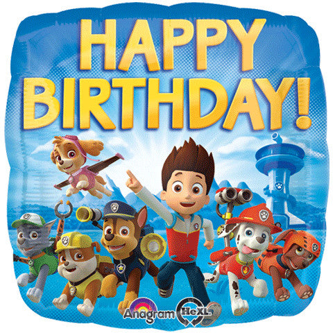 18" Paw Patrol Happy Birthday Foil Balloon