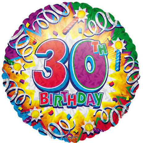 18" Birthday Explosion 30 Balloon (1 ct)