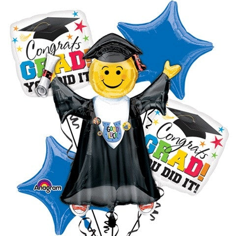 Bright Grad You Did It Bouquet of Balloons (5pc)