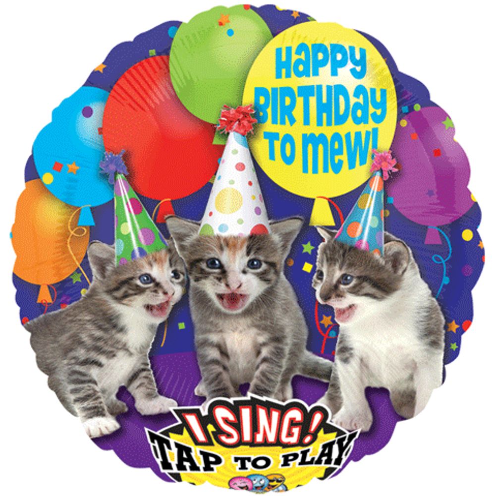 28" BIRTHDAY TO MEW SING-A-TUNE