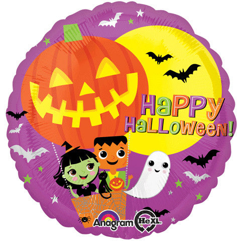 18" Halloween Hot Air Foil Balloon