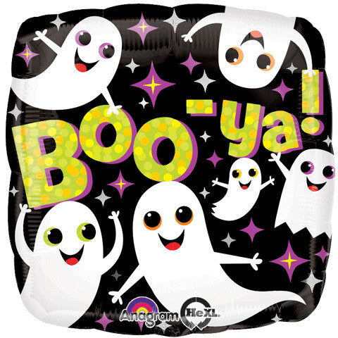 18" Boo-Ya Ghosts Foil Balloon