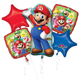 Mario Bros. Bouquet of Balloons (5pc)