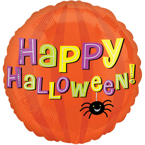 18" Halloween Happy Spider Foil Balloon