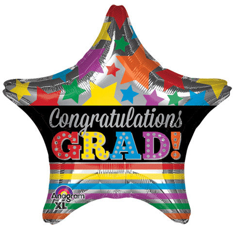 19" CONGRATULATIONS GRAD STARS & STRIPES