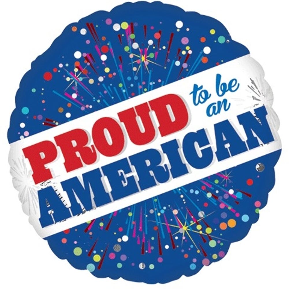 18" Proud To Be An American Foil Balloon