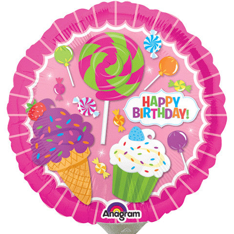 Sweet Shop Birthday Mini Foil Balloon