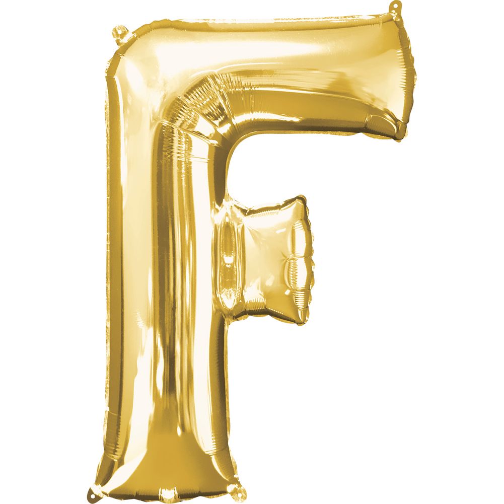 34" LETTER F GOLD