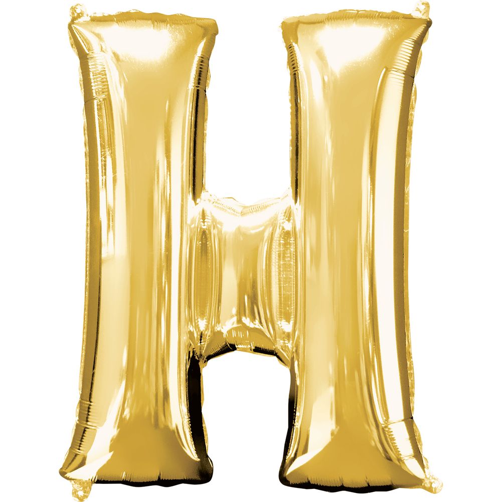 34" LETTER H GOLD