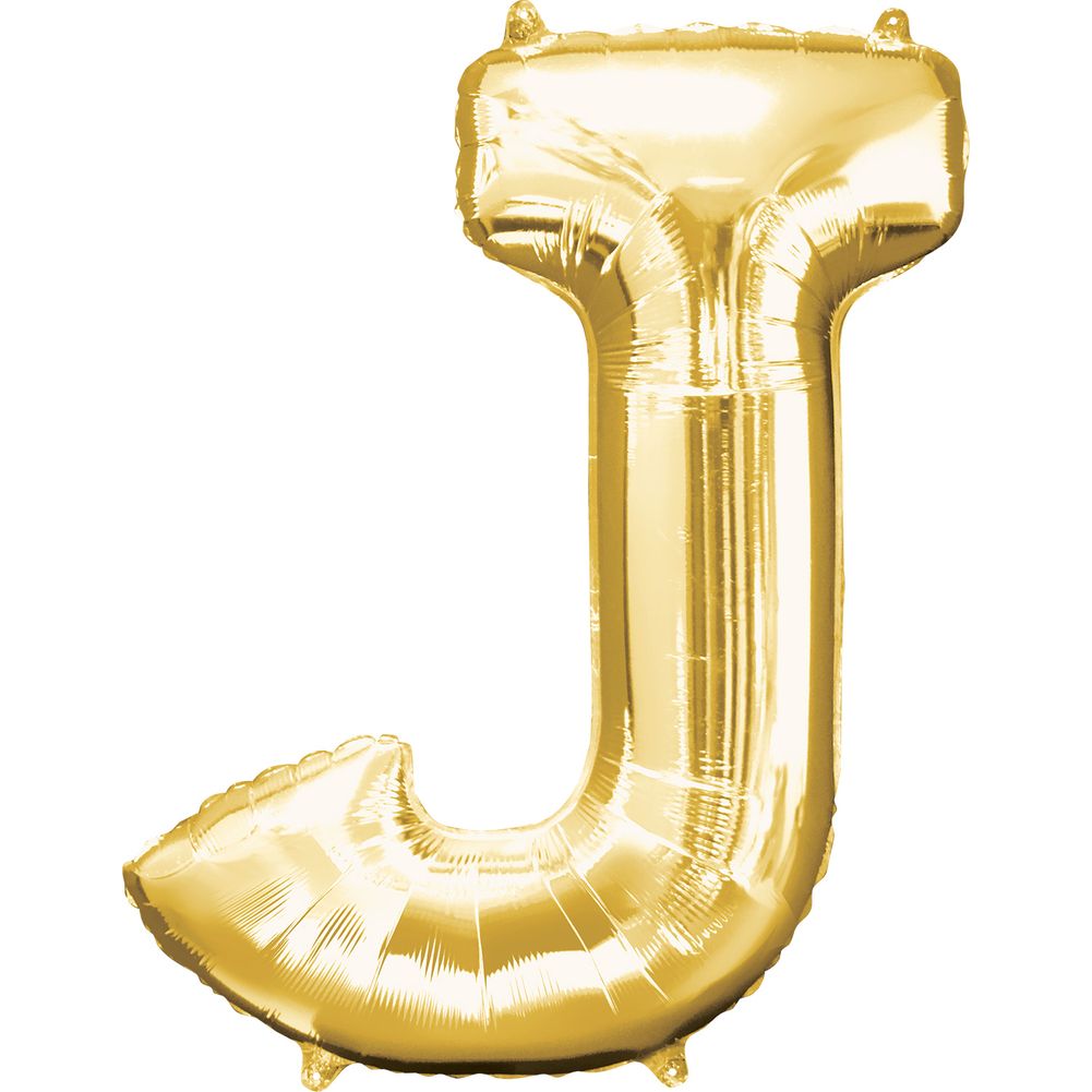 34" LETTER J GOLD