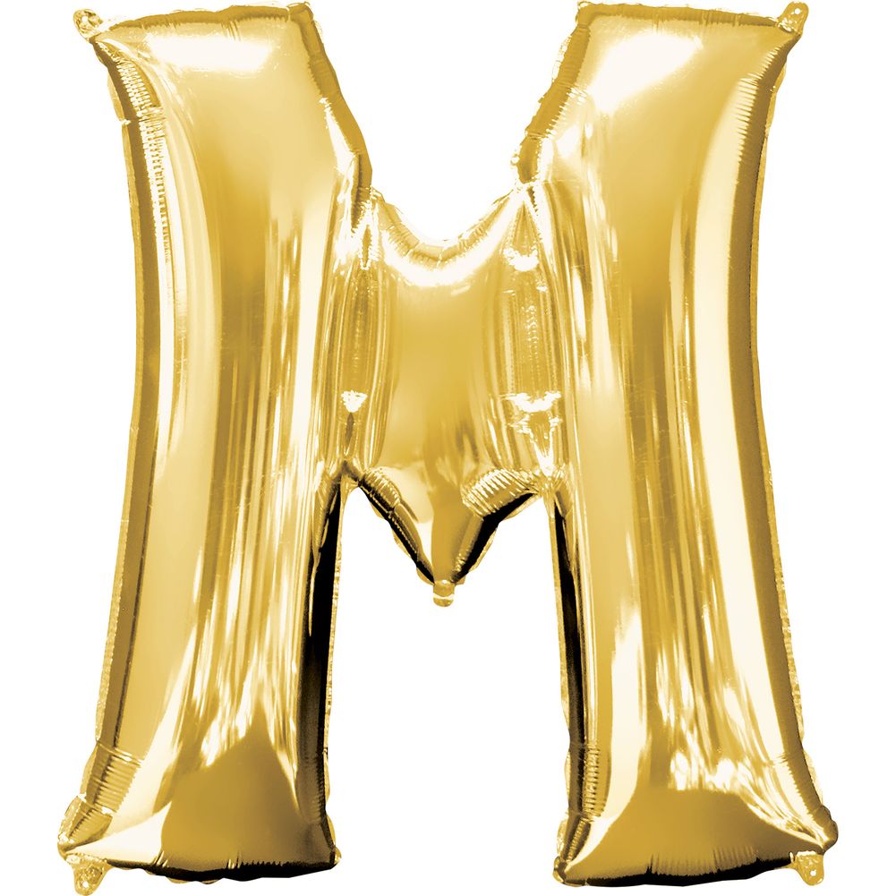 34" LETTER M GOLD