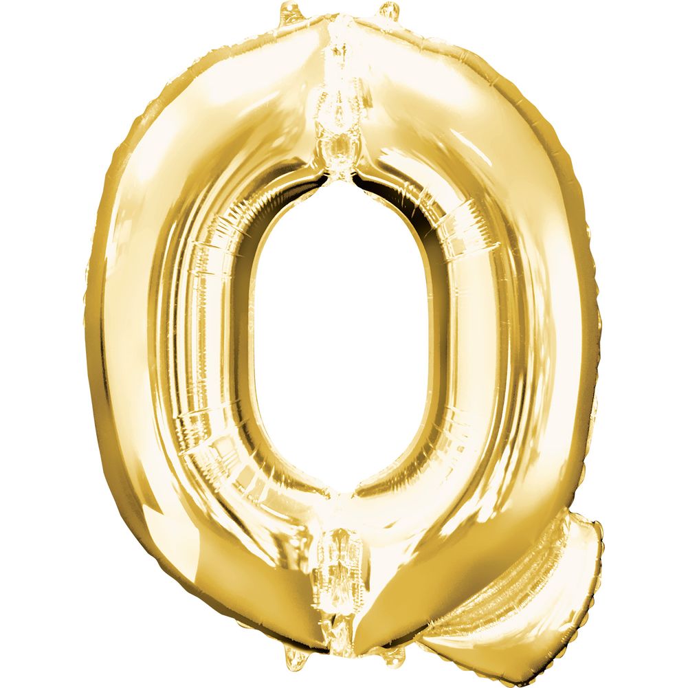 34" LETTER Q GOLD