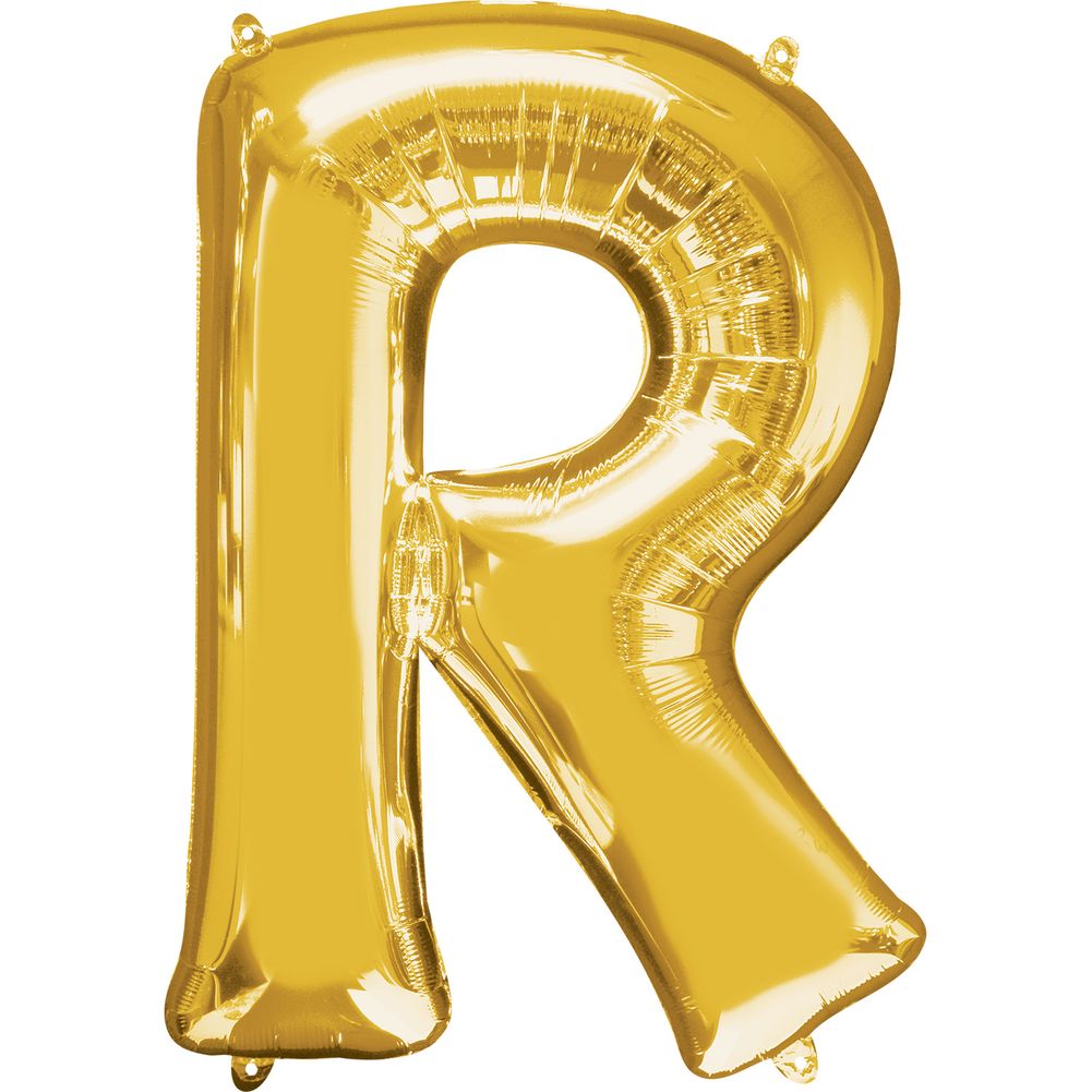 34" LETTER R GOLD