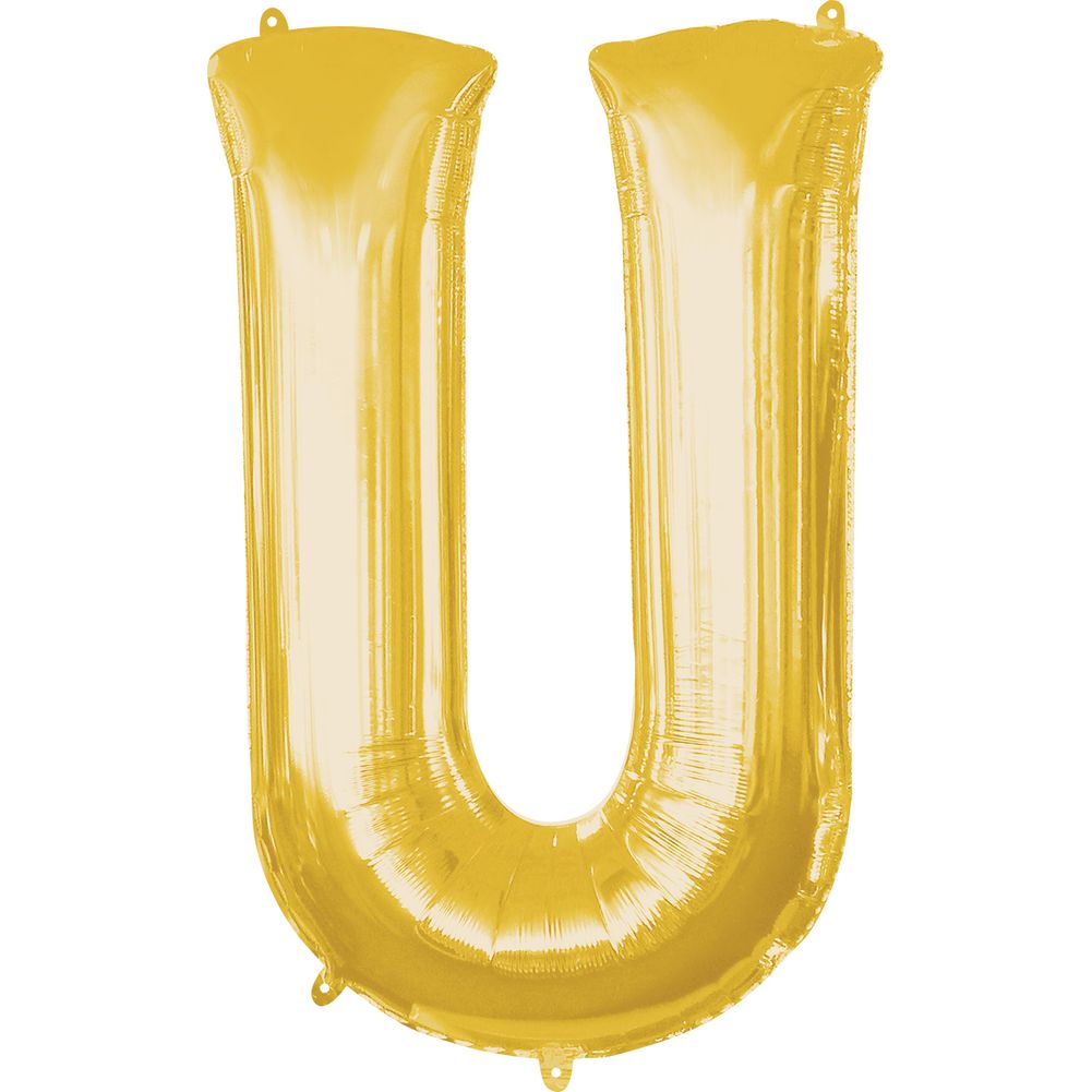 34" LETTER U GOLD