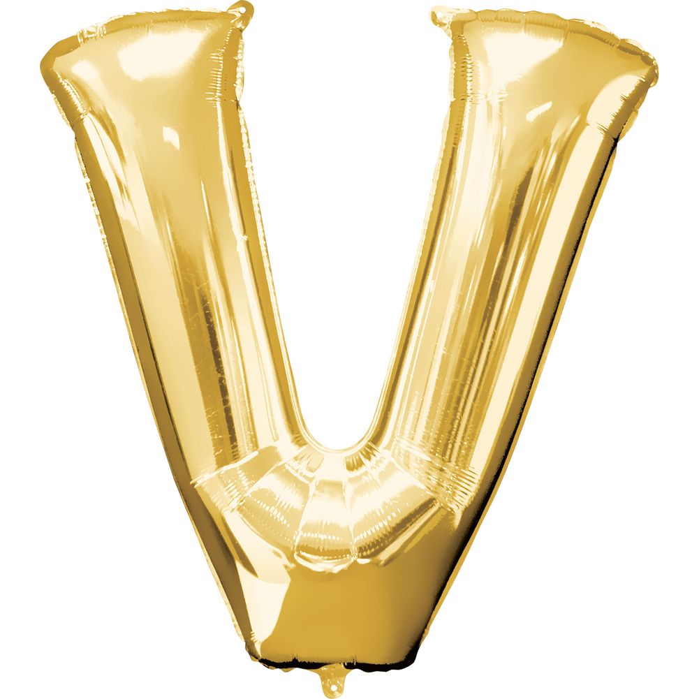 34" LETTER V GOLD