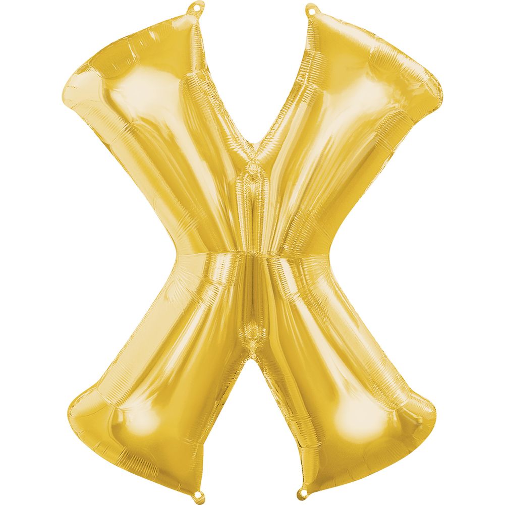 34" LETTER X GOLD
