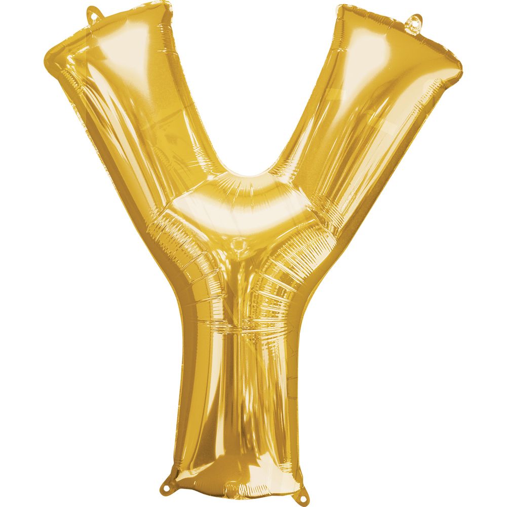 34" LETTER Y GOLD