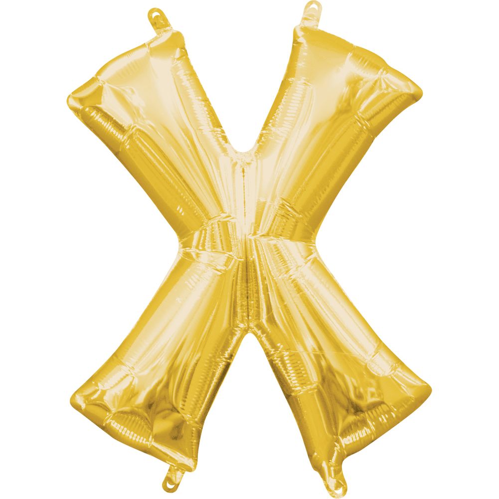 16" LETTER X GOLD