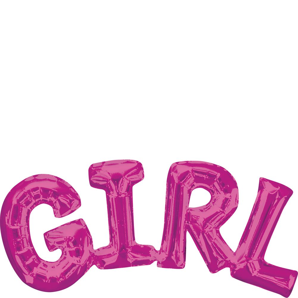 GIRL Block Phrase Pink (1ct)