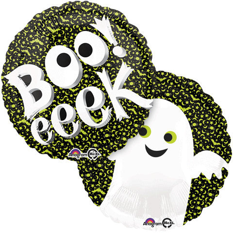 18" Neon Night Ghost Foil Balloon