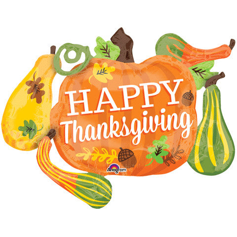 Thanksgiving Gourd Cluster Super Shape Foil Balloon