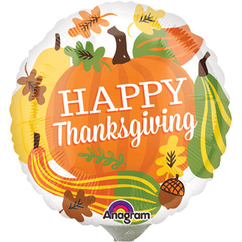 Thanksgiving Gourds Mini Foil Balloon