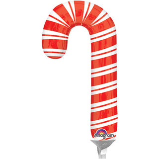 Holiday Candy Cane Mini Foil Balloon