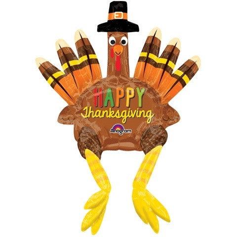 Sitting Turkey Super Shape Foil Balloon
