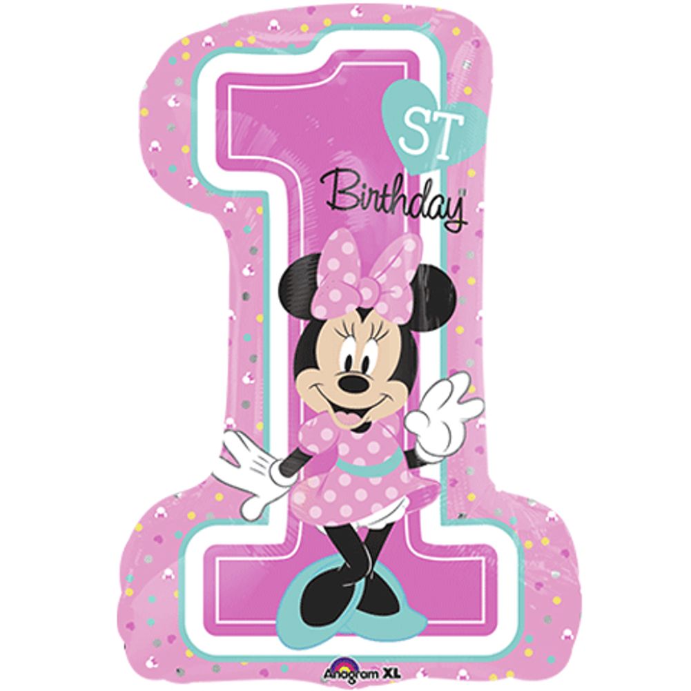 MINNIE 1ST BIRTHDAY SUPER SHAPE