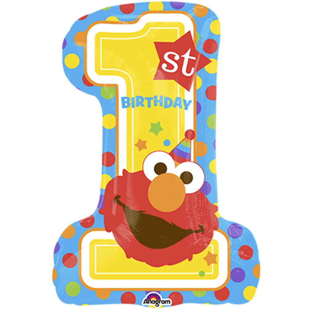 SESAME STREET 1ST BIRTHDAY SUPER SHAPE