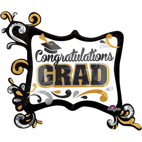 CONGRATULATIONS GRAD FRAME SUPER SHAPE