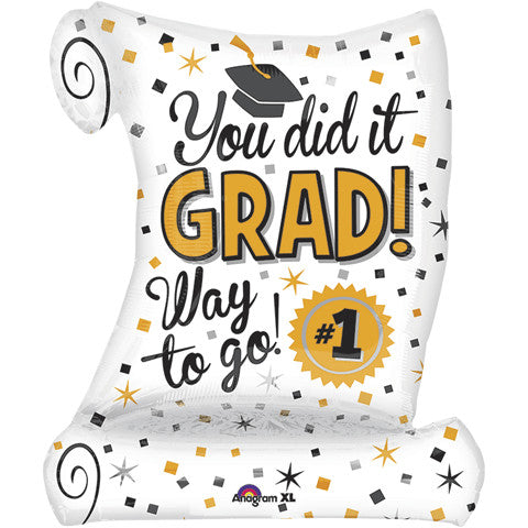 YOU DID IT DIPLOMA SUPER SHAPE