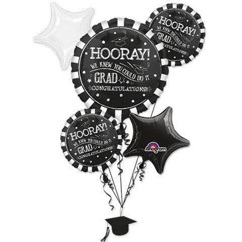 HOORAY GRAD BOUQUET OF BALLOONS