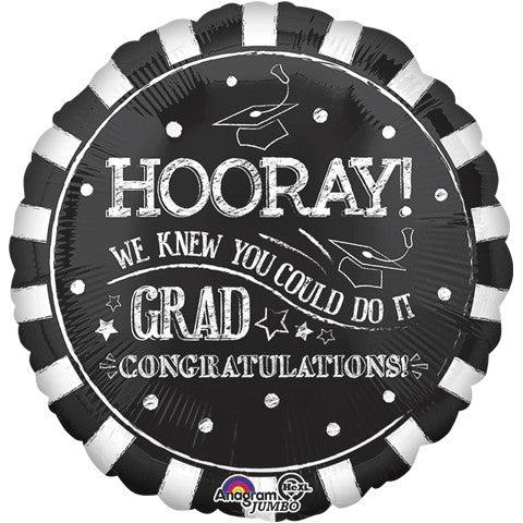 28" HOORAY GRAD HX