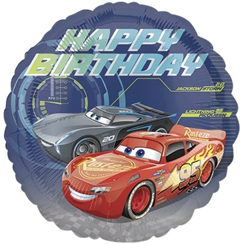 18" CARS 3 HAPPY BIRTHDAY HX