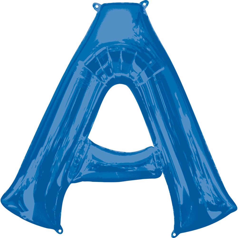 34" LETTER A BLUE