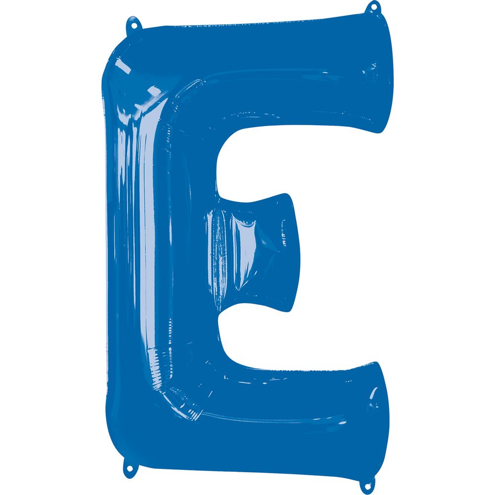 34" LETTER E BLUE