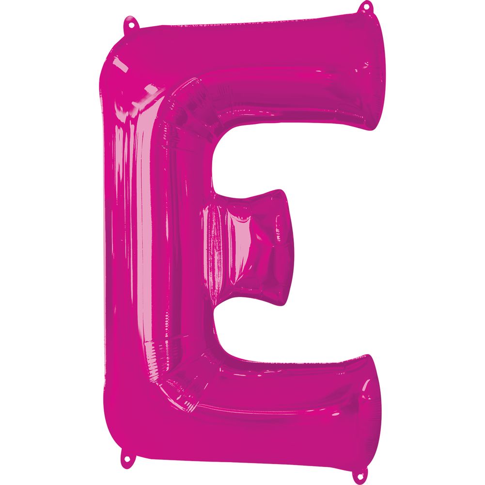 34" LETTER E PINK