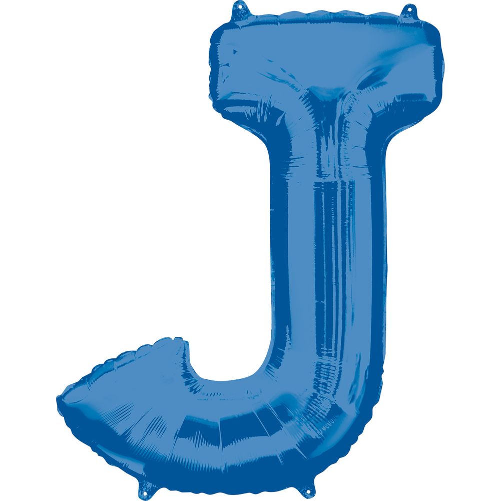 34" LETTER J BLUE