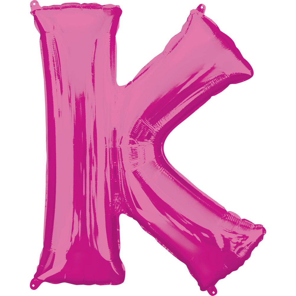 34" LETTER K PINK