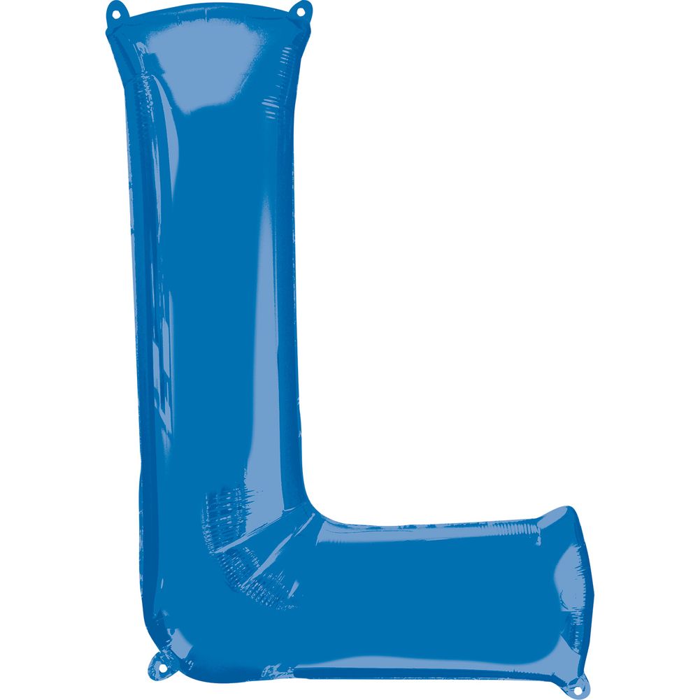 34" LETTER L BLUE